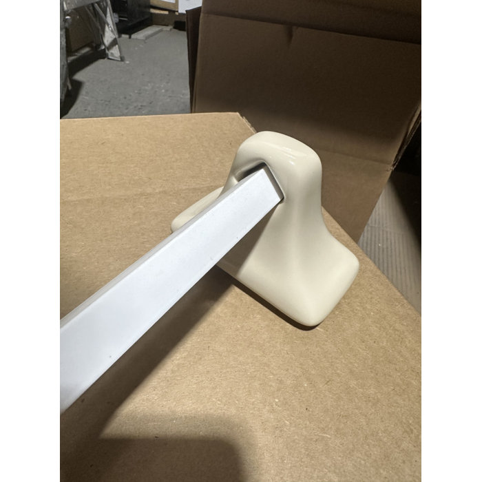 Daltile 27'' Towel Bar (Almond Brackets w/White Pole) Wayfair